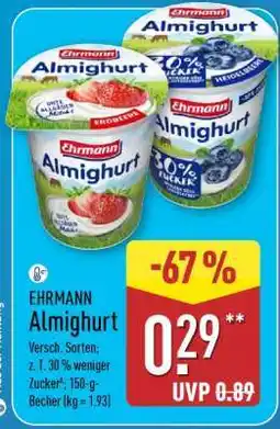 Aldi Nord EHRMANN Almighurt Angebot