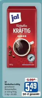 REWE ja! Röstkaffee kräftig Angebot