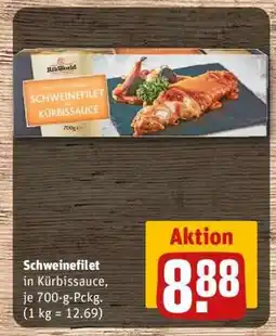 REWE Schweinefilet in Kürbissauce Angebot