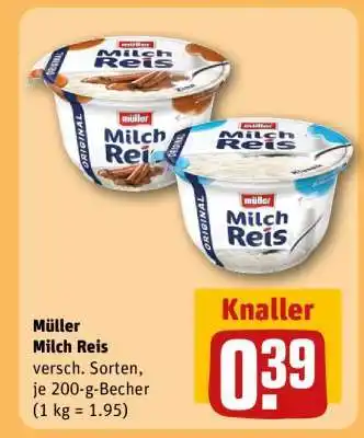 REWE müller Milch-Reis Angebot