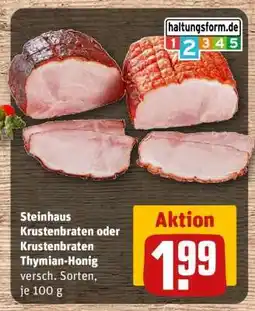 REWE Steinhaus Krustenbraten oder Krustenbraten Thymian-Honig Angebot