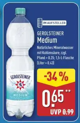 Aldi Nord GEROLSTEINER Medium Angebot