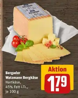 REWE Bergader Watzmann Bergkäse Angebot