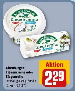 REWE Altenburger Ziegencreme oder Ziegenrolle Angebot