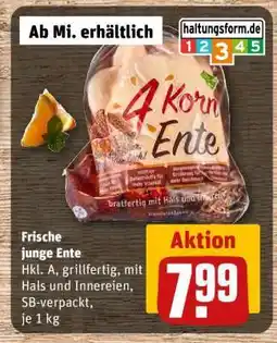 REWE Frische junge Ente Angebot