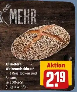 REWE XTra-Korn Weizenmischbrot² Angebot