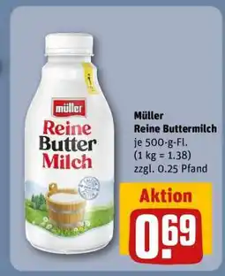 REWE MÜLLER Reine Buttermilch Angebot
