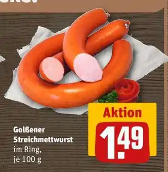 REWE Golßener Streichmettwurst Angebot