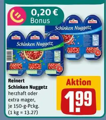 REWE Reinert Schinken Nuggetz Angebot