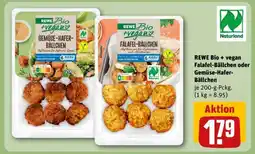 REWE REWE Bio + vegan Falafel-Bällchen oder Gemüse-Hafer-Bällchen Angebot