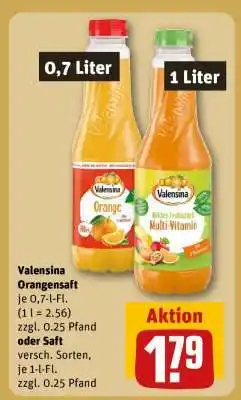 REWE Valensina Orangensaft Angebot