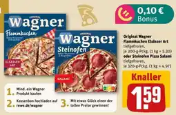 REWE Original Wagner Flammkuchen Elsässer Art Angebot