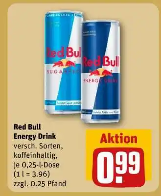REWE Red Bull Energy Drink Angebot
