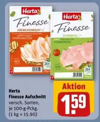 REWE HERTA Finesse Aufschnitt Angebot