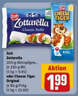 REWE Zott Zottarella oder Cheese Tiger Original Angebot