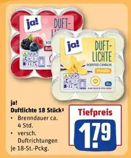 REWE ja! Duftlichte 18 Stück Angebot