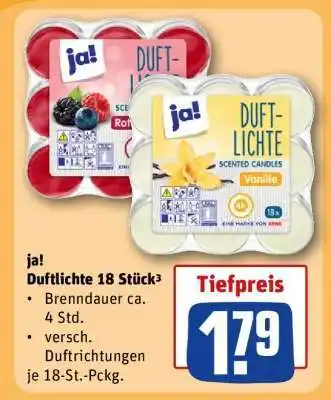 REWE ja! Duftlichte 18 Stück Angebot