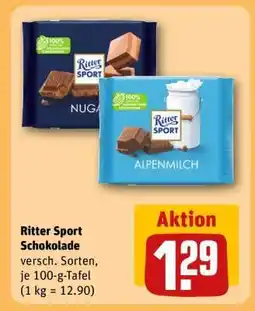 REWE Ritter Sport Schokolade Angebot