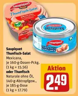 REWE Saupiquet Thunfisch-Salat Mexicana oder Thunfisch Naturale ohne Öl Angebot