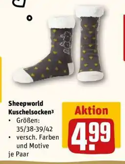 REWE Sheepworld Kuschelsocken Angebot