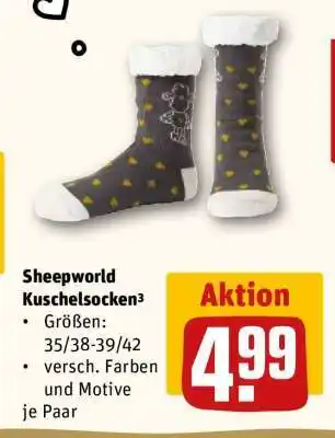 REWE Sheepworld Kuschelsocken Angebot