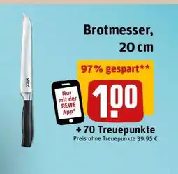 REWE Brotmesser, 20 cm Angebot