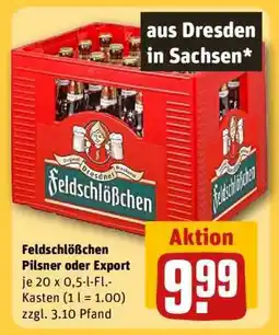 REWE Feldschlößchen Pilsner oder Export Angebot