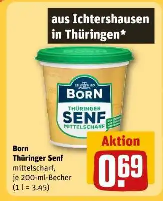 REWE BORN Thüringer Senf Angebot