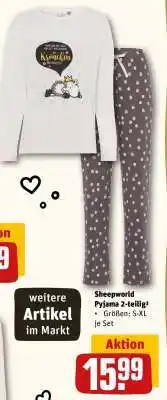 REWE Sheepworld Pyjama 2-teilig Angebot