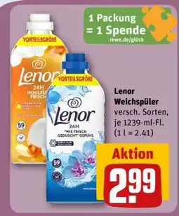REWE Lenor Weichspüler Angebot