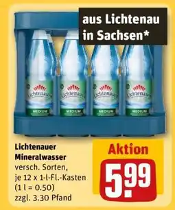 REWE Lichtenauer Mineralwasser Angebot