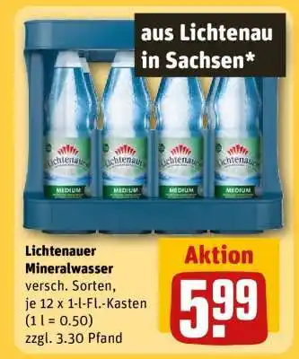 REWE Lichtenauer Mineralwasser Angebot