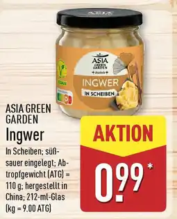 Aldi Nord ASIA GREEN GARDEN Ingwer Angebot