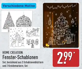 Aldi Nord HOME CREATION Fenster-Schablonen Angebot