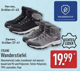 Aldi Nord CRANE Wanderstiefel Angebot