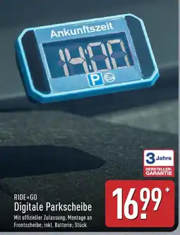 Aldi Nord RIDE+GO Digitale Parkscheibe Angebot