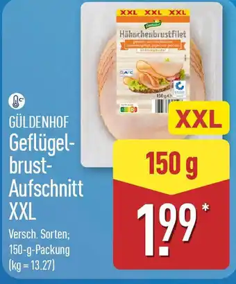 Aldi Nord GÜLDENHOF Geflügel- brust- Aufschnitt XXL Angebot