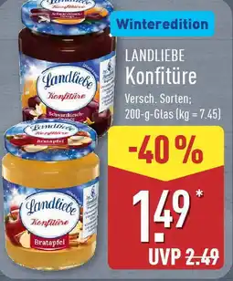 Aldi Nord LANDLIEBE Konfitüre Angebot