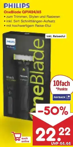 Netto Marken-Discount Philips Haartrimmer QP1424/65 Angebot