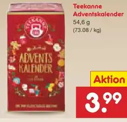 Netto Marken-Discount Teekanne Tee-Adventskalender Angebot