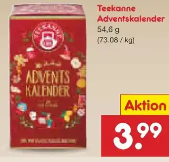 Netto Marken-Discount Teekanne Tee-Adventskalender Angebot