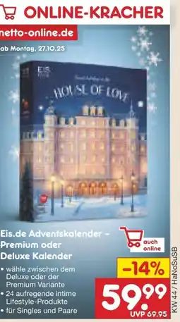 Netto Marken-Discount Eis Adventskalender Deluxe Angebot