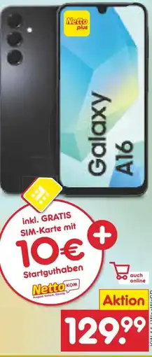 Netto Marken-Discount Samsung Galaxy A16 Smartphone Angebot