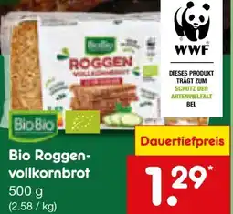 Netto Marken-Discount BioBio Bio-Roggen Vollkornbrot Angebot