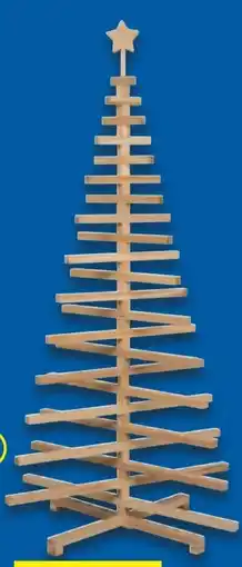 Lidl Livarno Home Holz-Weihnachtsbaum Angebot