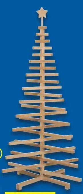Lidl Livarno Home Holz-Weihnachtsbaum Angebot
