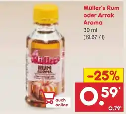 Netto Marken-Discount Müller Rum Aroma Angebot