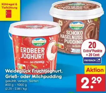 Netto Marken-Discount Weideglück Fruchtjoghurt Angebot