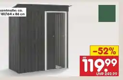 Netto Marken-Discount Juskys Metall Geräteschuppen Angebot