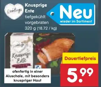 Netto Marken-Discount Lieblings Knusprige Ente Angebot